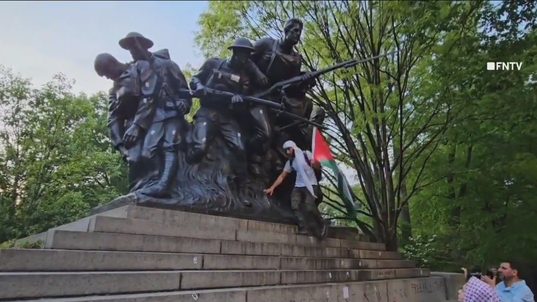 Teen arrested for vandalizing WWI memorial