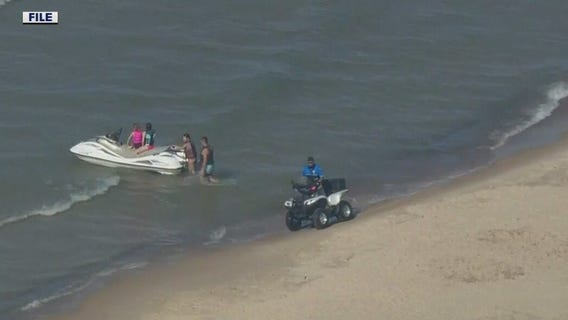 Lake Street Beach closed in Gary after mysterious substance found in water