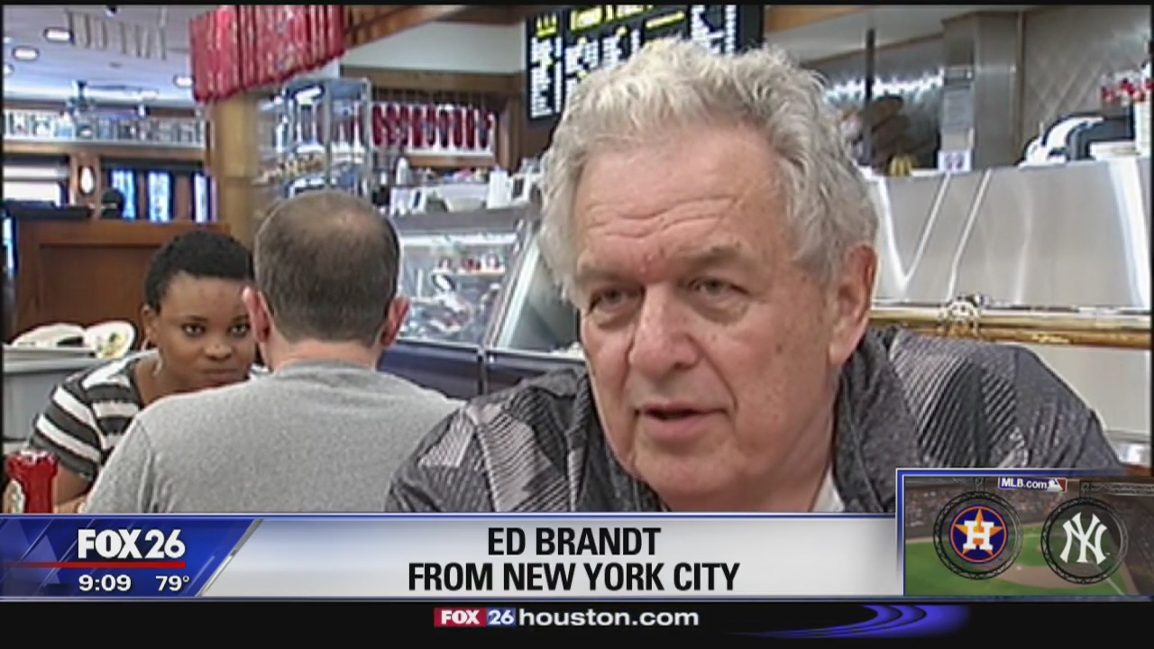 Yankees fans in Houston