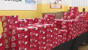 Chicago students receive free shoes to kick off the school year