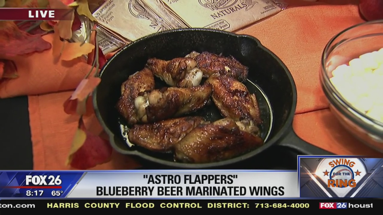 Chef Michael Gabriel with healthy World Series munchies