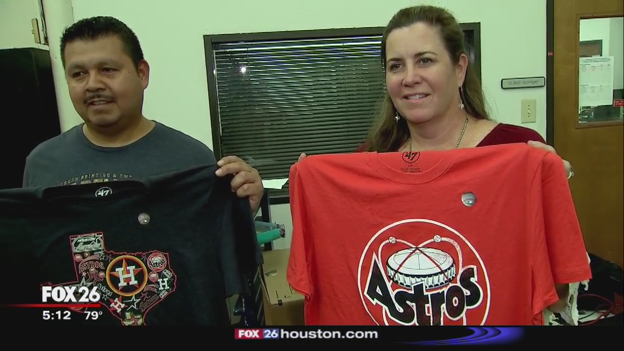 Houston company printing Astros t-shirts