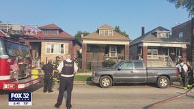 House partially collapses after gas explosion in Chicago Lawn