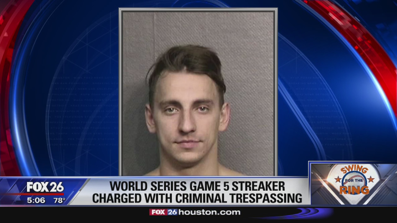 Man charged in Game 5 streaking incident