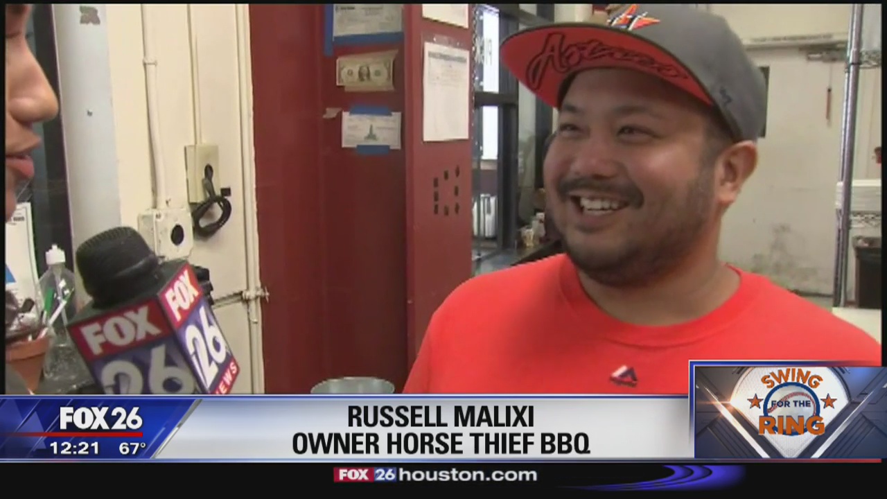 Astros fans gather at Horse Thief BBQ in Los Angeles