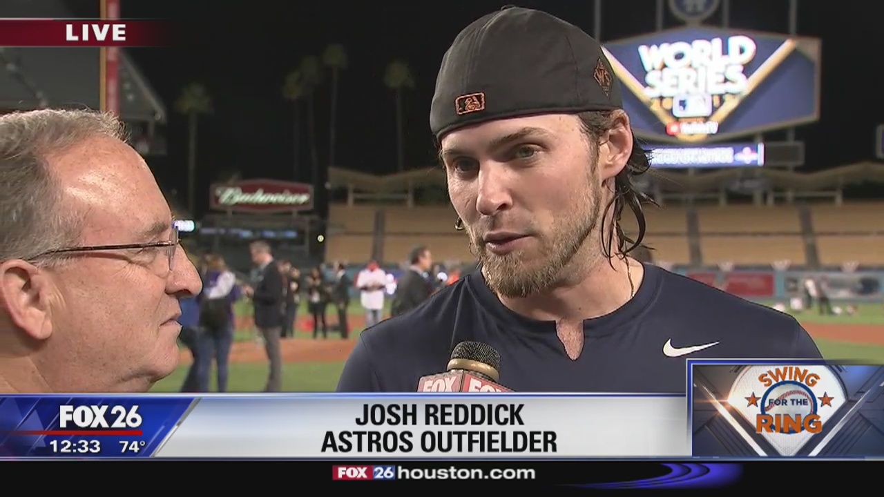 Reddick reacts to Astros winning World Series