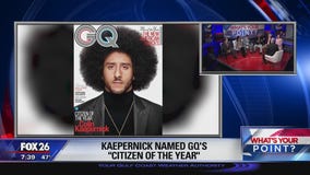 Kaepernick  GQ magazine Citizen of the year   What's Your Point?   November 19,2017