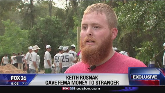 Harvey victim gives FEMA money to stranger left homeless