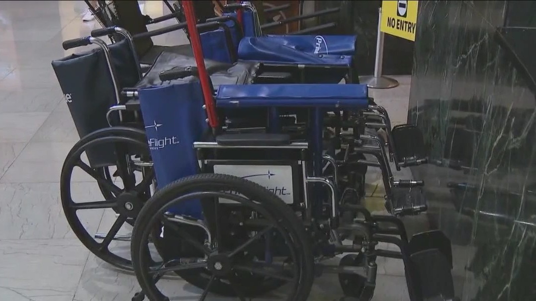 Passengers abusing airport wheelchair service