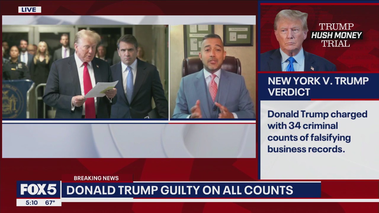 Jury finds Trump guilty of all charges in hush money trial