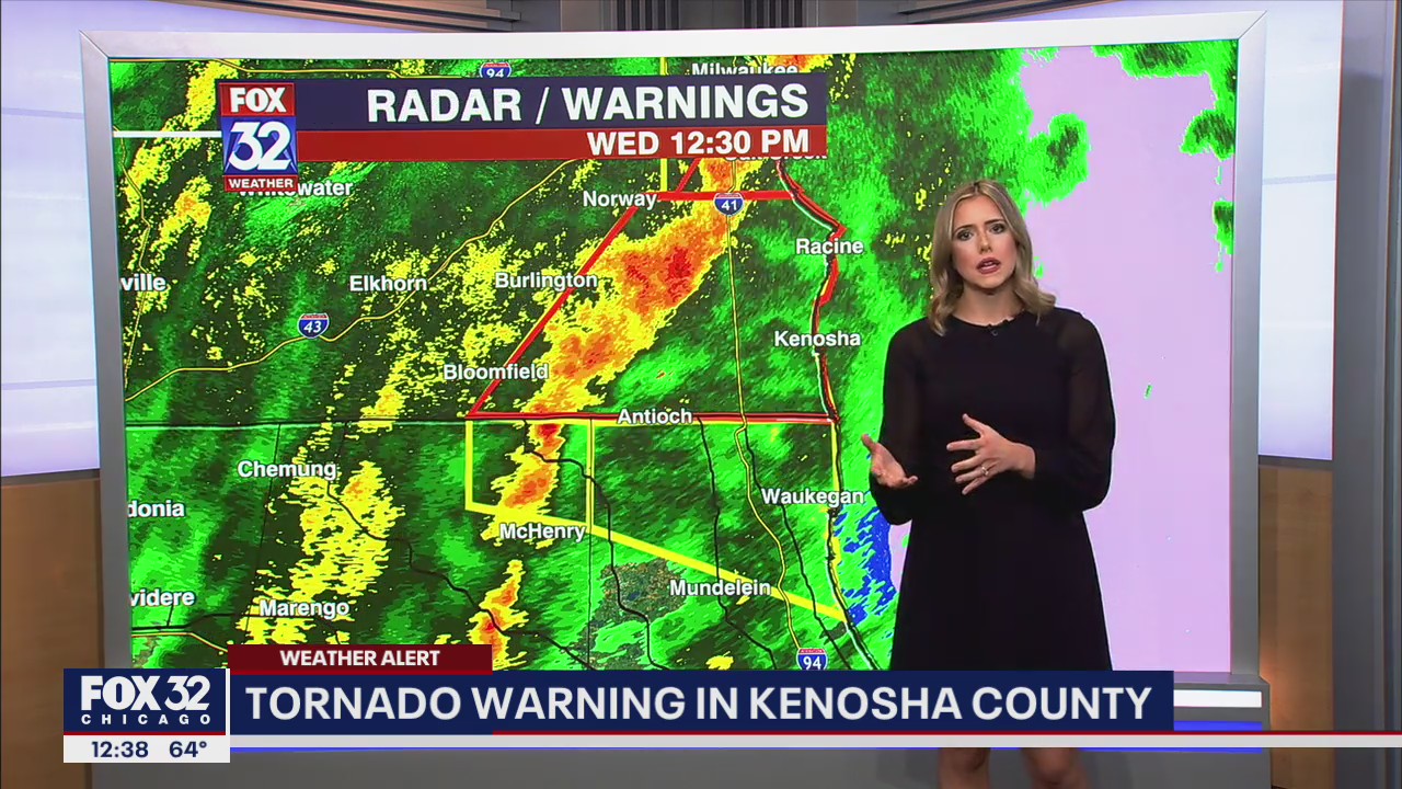 Tornado spotted touching down in southern Wisconsin