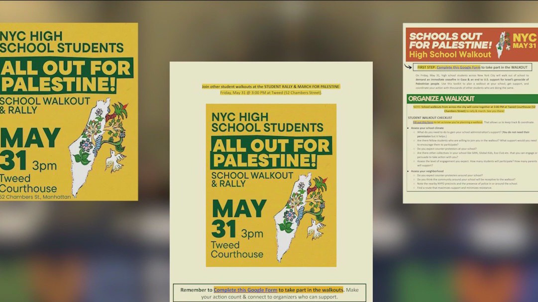 NYC high schoolers plan pro-Palestinian walkout