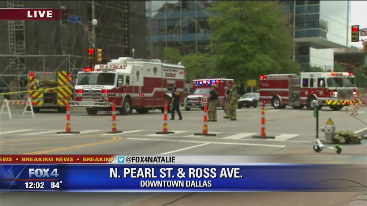 Gas leak closes streets in Downtown Dallas | FOX 4 Dallas-Fort Worth