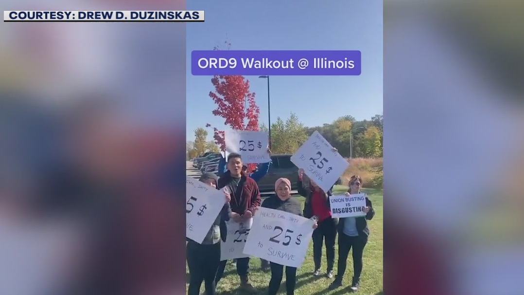 Amazon workers walk off the job in Channahon