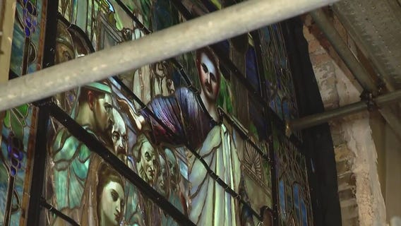 Tiffany stained-glass window reinstalled at historic South Side church