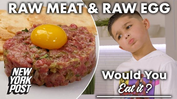 Would your kid eat steak tartare?