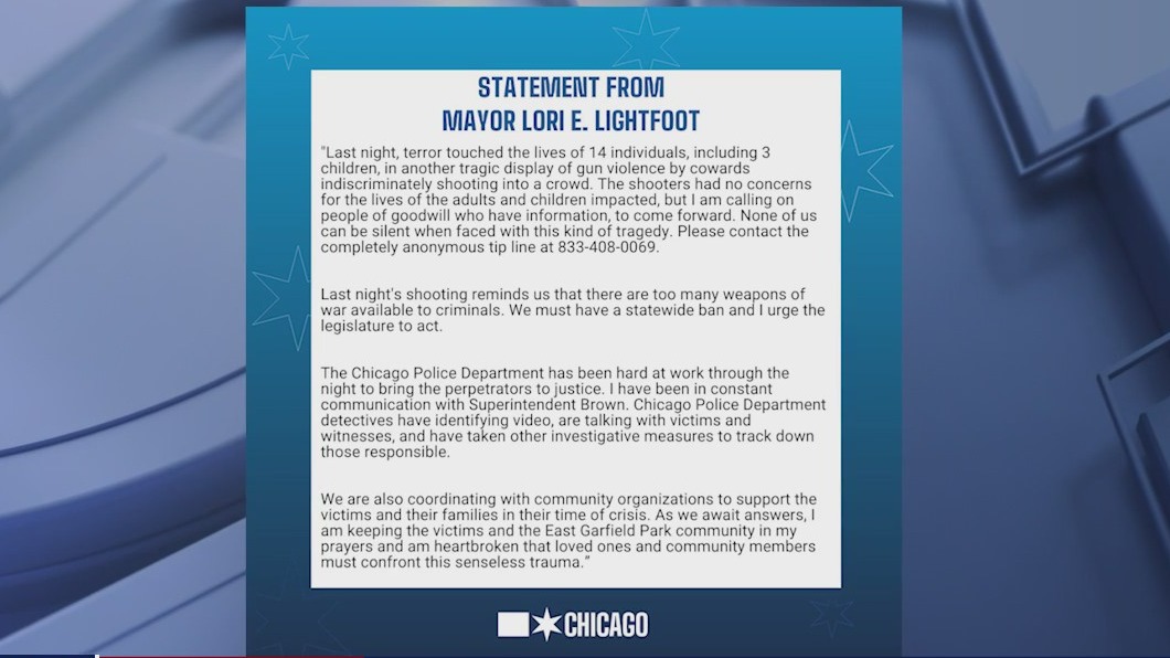 Lightfoot demands statewide ban on 'weapons of war' after mass shooting on Chicago's West Side