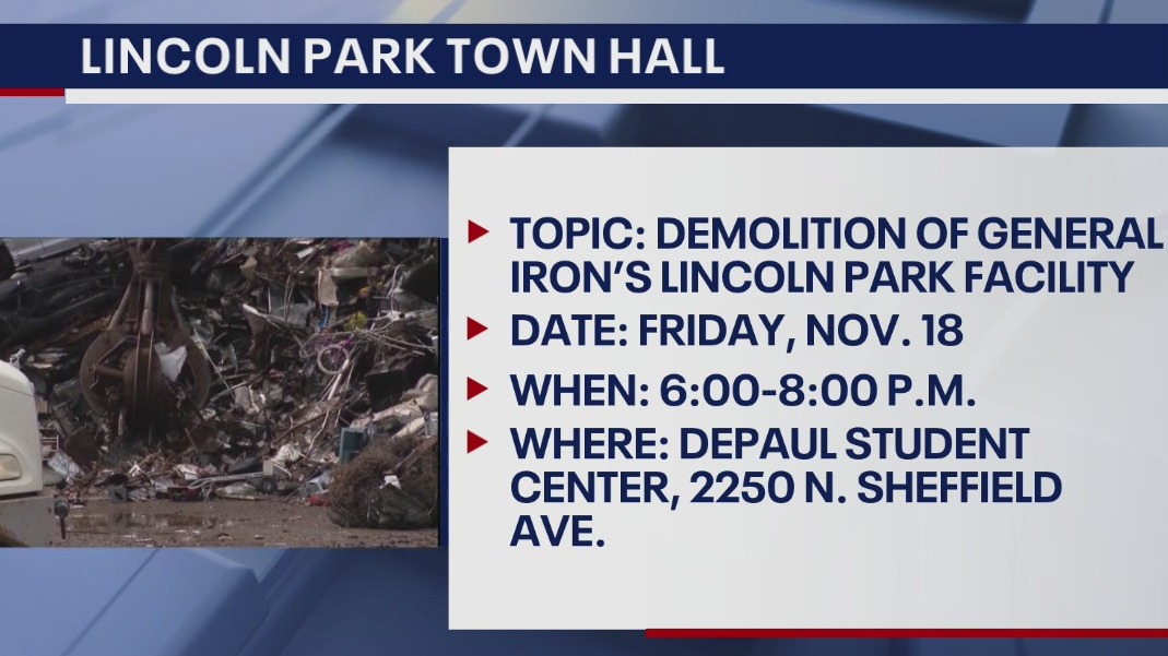 City officials holding town hall concerning upcoming demolition of General Irons' Lincoln Park facility