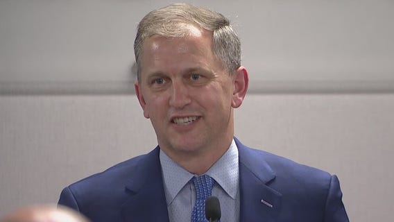 U.S. Rep. Sean Casten delivers remarks after Orland Park Mayor concedes