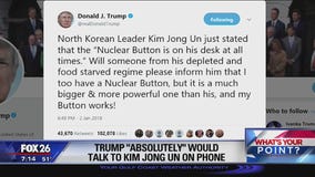 Nuclear buttons  U.S. and North Korea relations  What's Your Point?