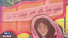 Chicago women's mural shows support for Iranian revolution