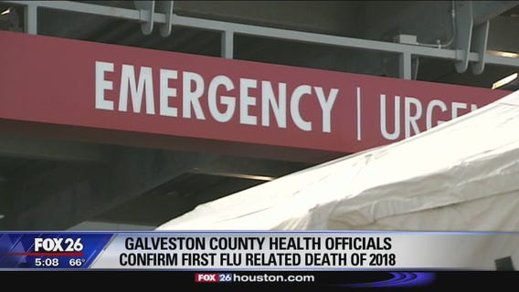 1st flu-related death in Galveston County since 2014
