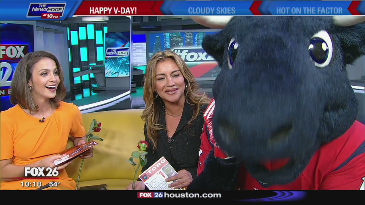 Toro delivering Texans Valentine gifts