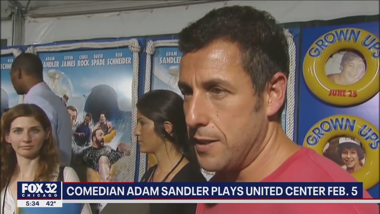 Comedian Adam Sandler plays United Center Feb. 5, 2023