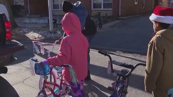 Harvey family displaced by fire surprised with gifts