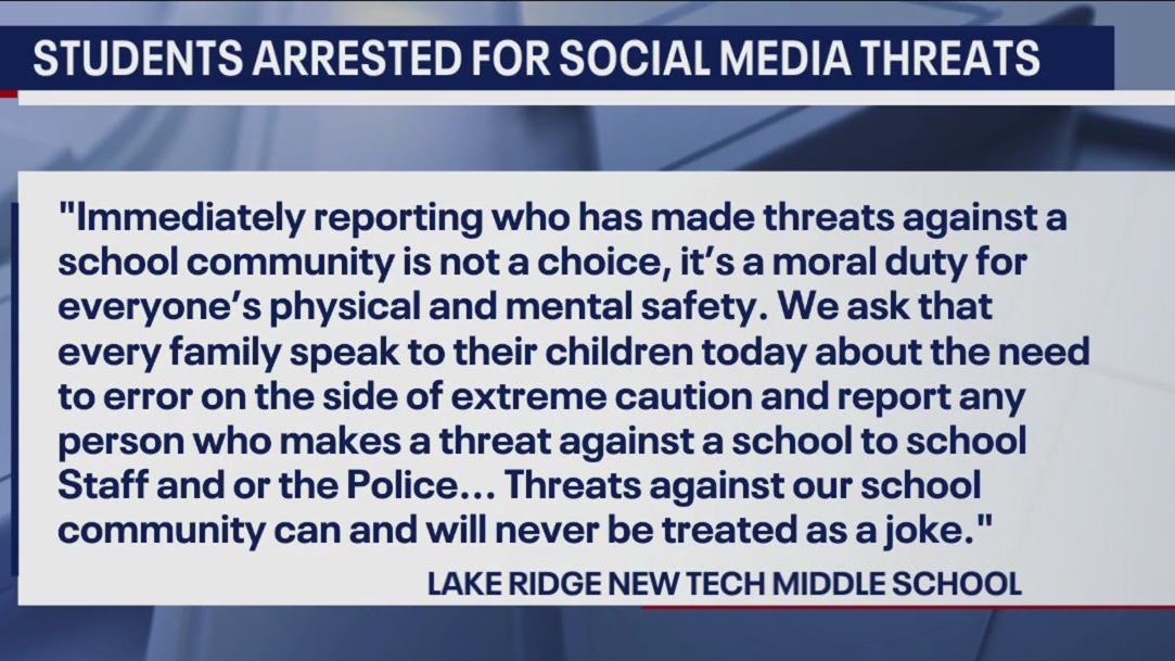 2 juveniles in custody in connection to school shooting threats