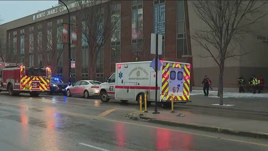 4 shot, 1 fatally outside Benito Juarez High school on Chicago's West Side