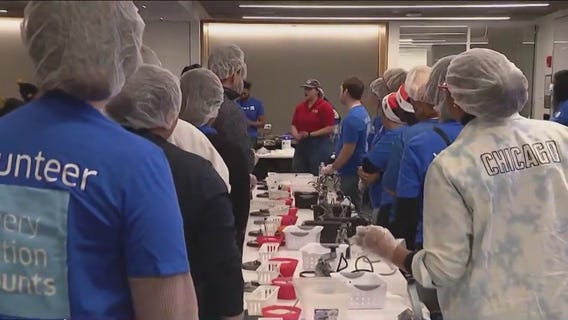 Bears, United package meals for the hungry