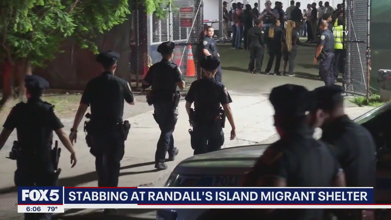 Stabbing brawl at Randall?s Island migrant shelter