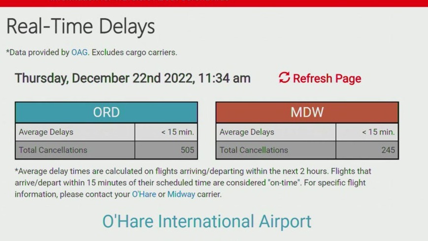 Stay up to date with flight delays, cancelations as winter weather heads for Chicago
