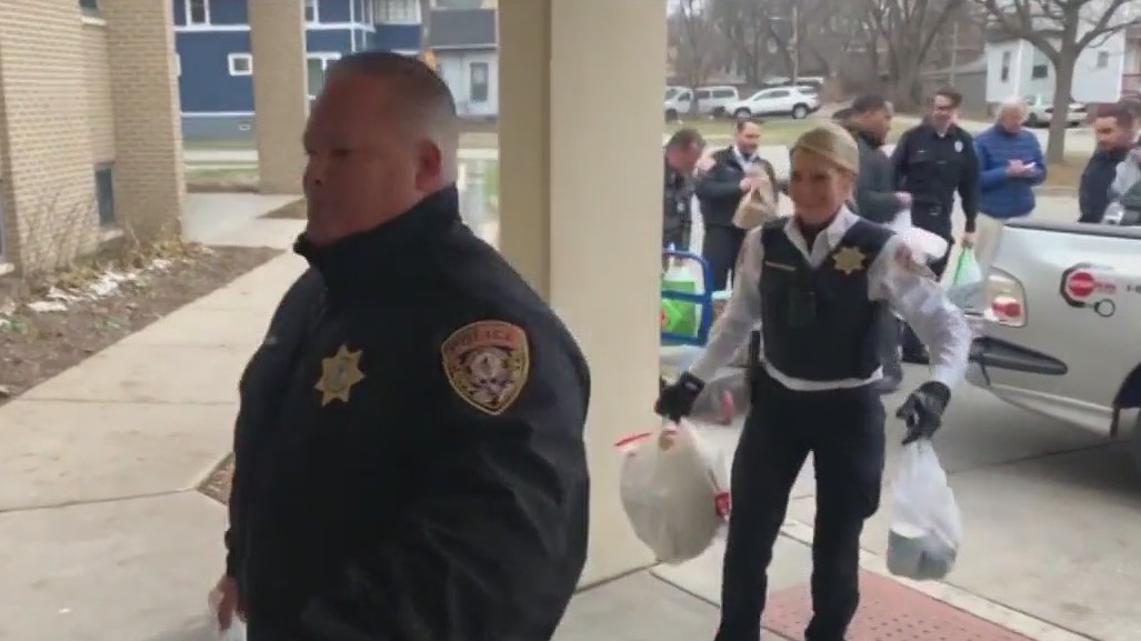 Police deliver food to those in need this holiday season