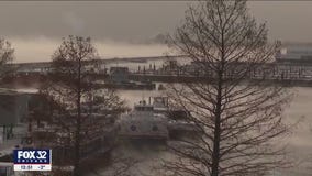 Chicago waters steaming as extreme cold plagues the area