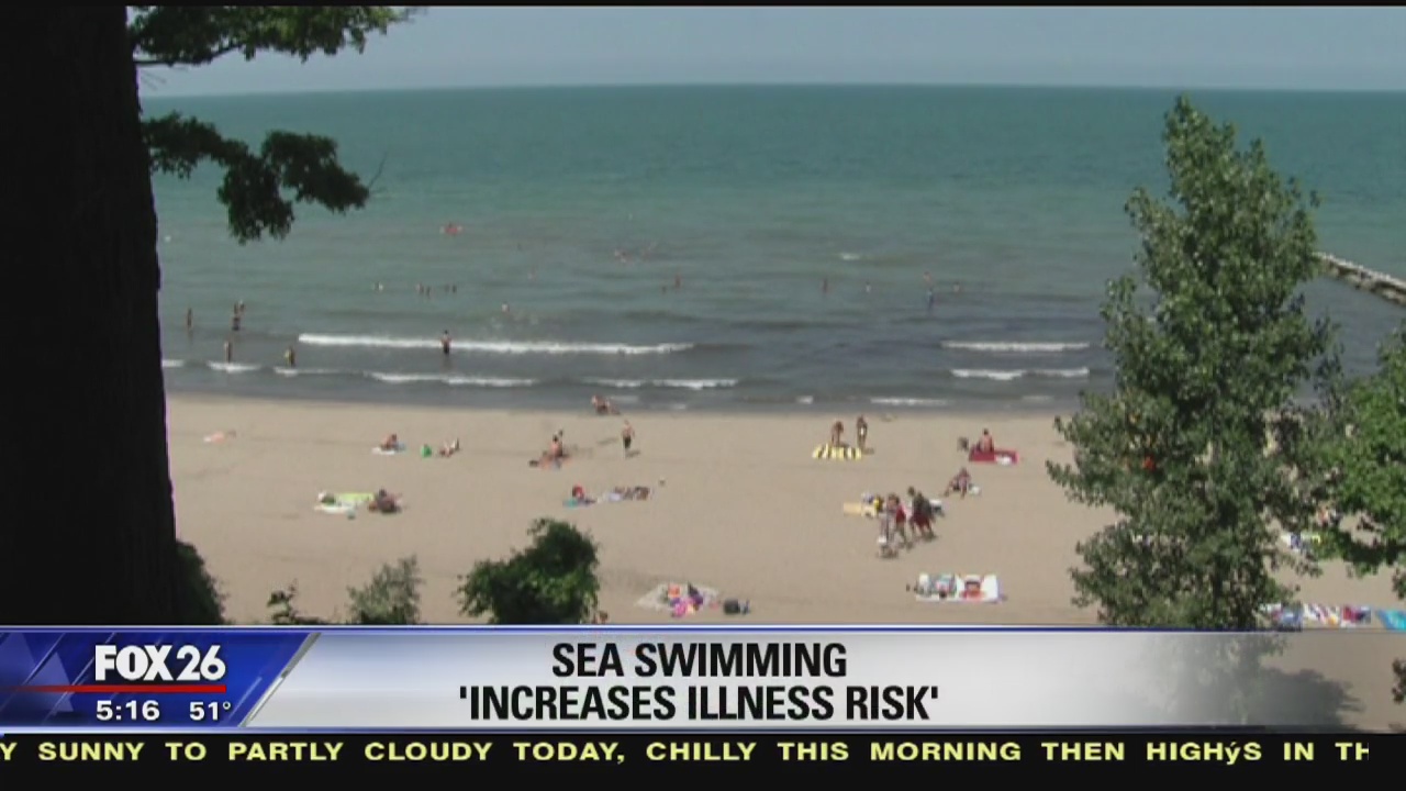 Sea swimming increases illness risk, study says