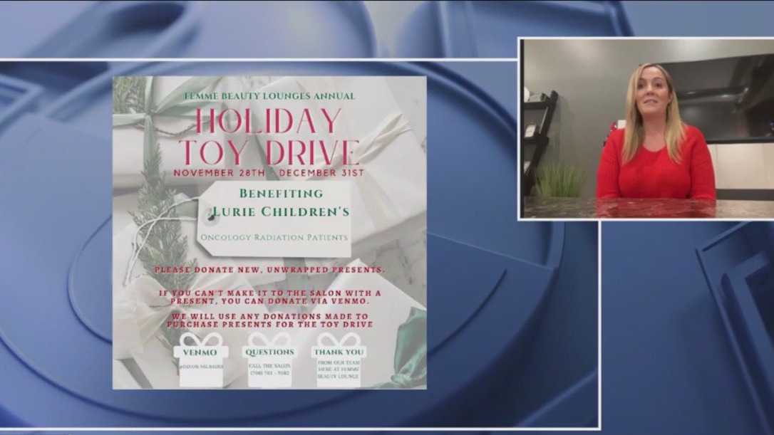 Cancer survivor gives back through toy drive at Lurie Children's Hospital