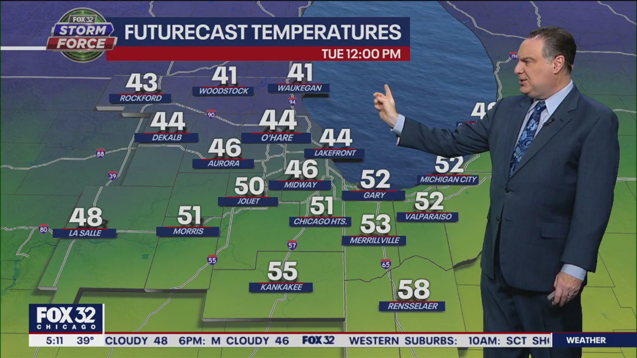 Morning forecast for Chicagoland on Jan. 3rd
