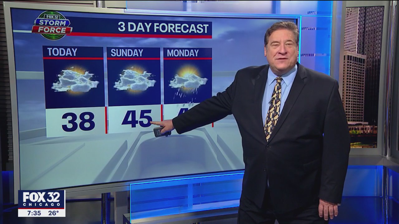 Morning forecast for Chicagoland on Dec. 31st