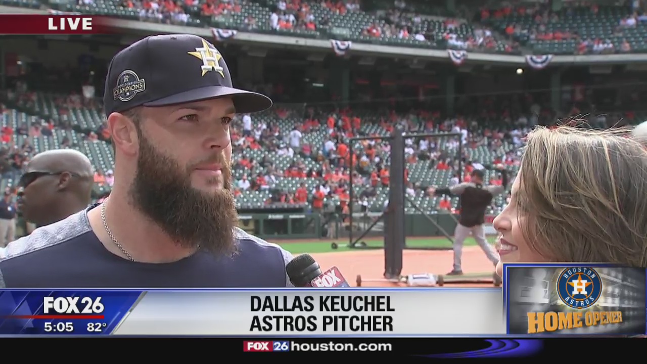 Astros pitcher Dallas Keuchel at Minute Maid Park
