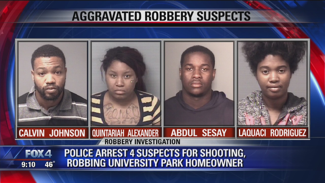 Four arrests made in University Park shooting, robbery | FOX 4 Dallas ...