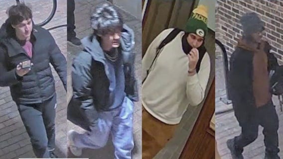 Lake Forest police search for suspects who ripped urinal off wall