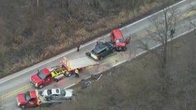 Entrapment after multi-vehicle crash in Palos Hills