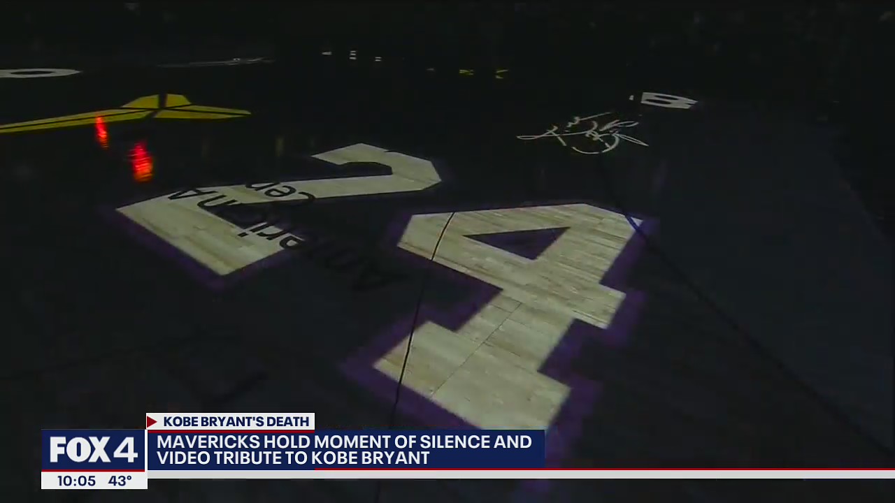 Mavericks honor Kobe Bryant before Tuesday night game