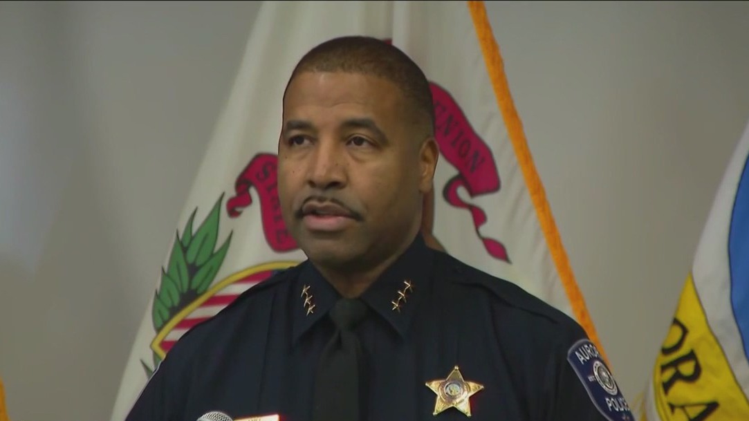 Aurora police provide update after officer open fires on knife-wielding man