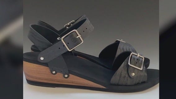 Chicago custom shoe store creates special shoe for woman with world's largest feet