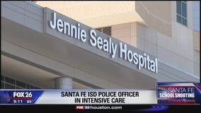 Santa Fe ISD police office in intensive care unit