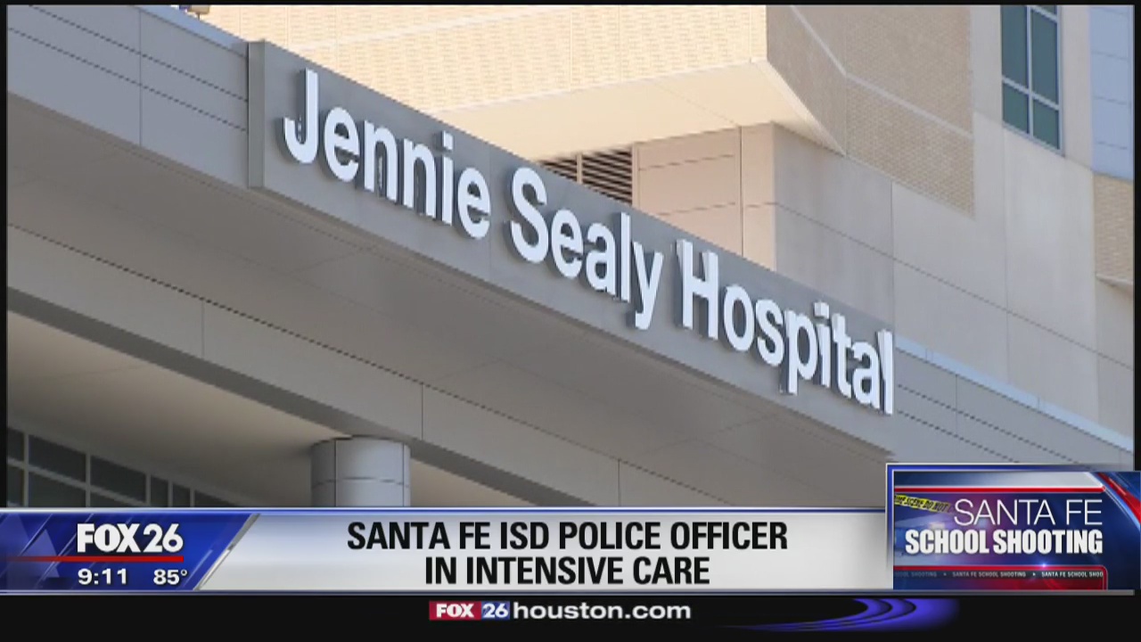 Santa Fe ISD police office in intensive care unit