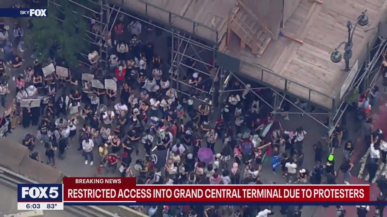 Restricted access to Grand Central due to protests